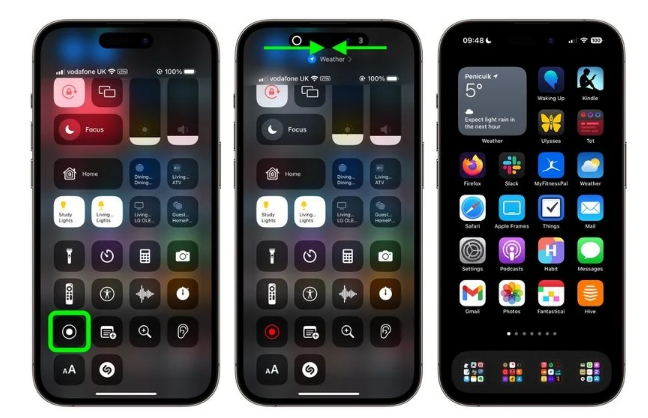 濠江苹果手机维修分享iPhone14录屏如何隐藏灵动岛和红色指示器 