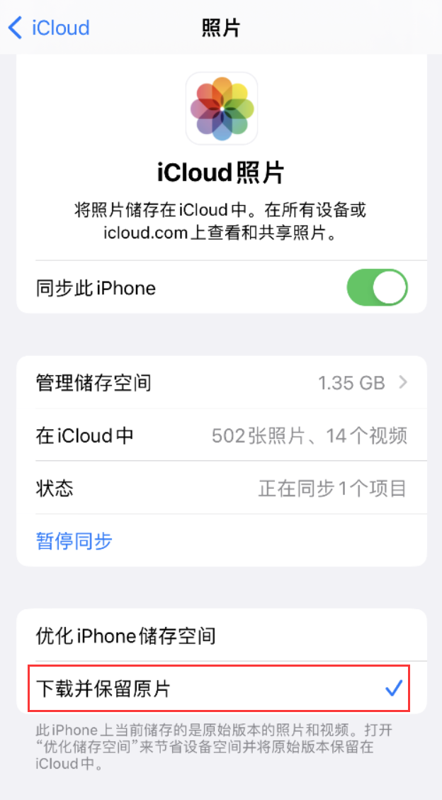 濠江苹果手机维修分享iPhone 无法加载高质量照片怎么办 