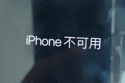 濠江苹果服务网点分享锁屏界面显示“iPhone 不可用”如何解决 