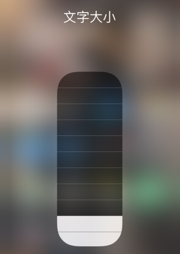 濠江苹果手机维修分享小技巧：在 iPhone 控制中心快速调节字体大小 
