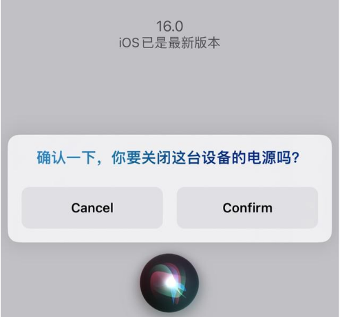 濠江苹果手机维修分享iOS 16 Beta5为什么要取消Siri语音关机功能 