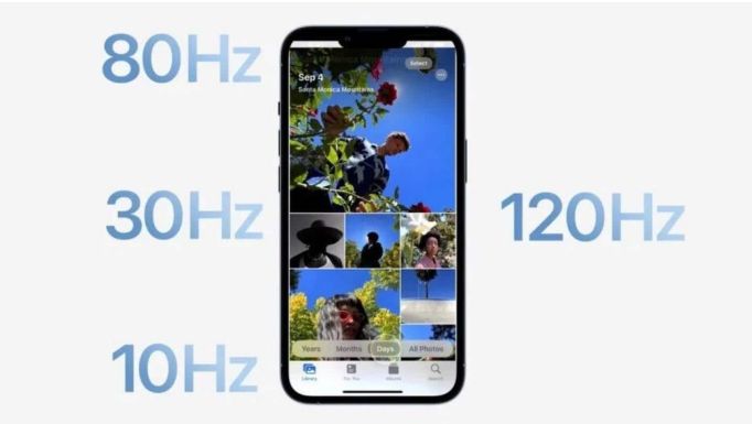 濠江苹果14维修分享iPhone 14有高刷吗 